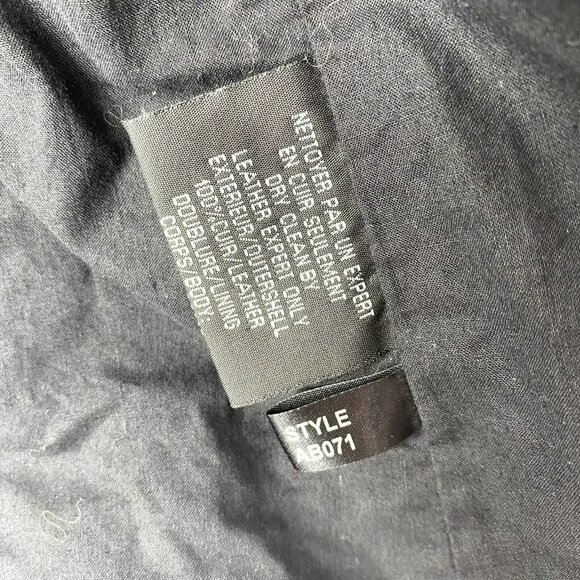 Bod & Christensen Leather Jacket Womens Medium Black Moto Biker Style Quilted - Picture 5 of 7